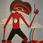 Peinture d'un danseur des Premières Nations