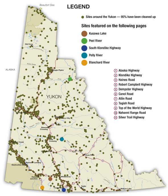 To date, over 950 waste sites have been identified of which 95 percent have been cleaned up. INAC expects to complete its work and meet its responsibility over the next few years.